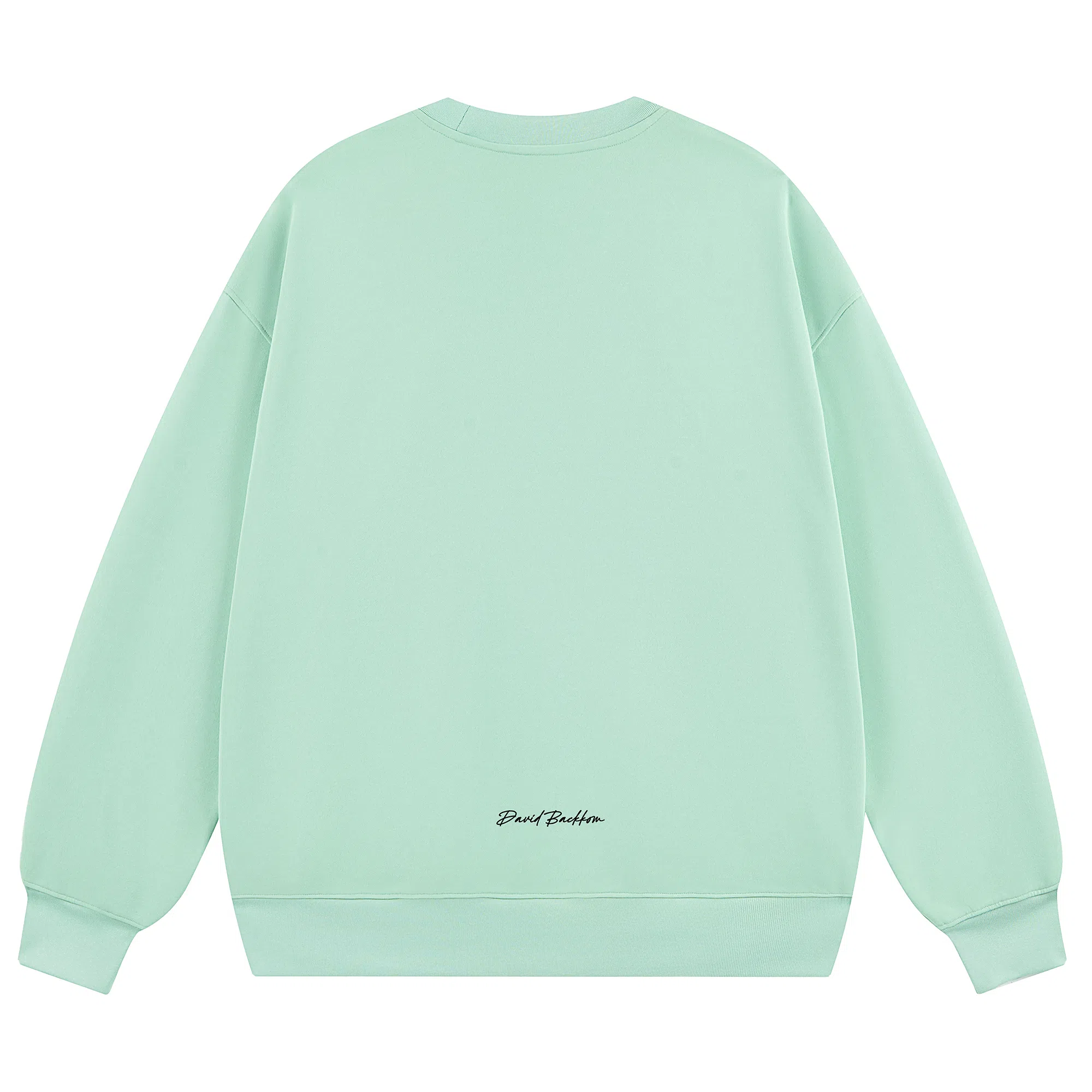 大卫贝肯 简约基础款美式复古纯色日常通勤百搭圆领休闲宽松落肩袖套头卫衣 男女同款