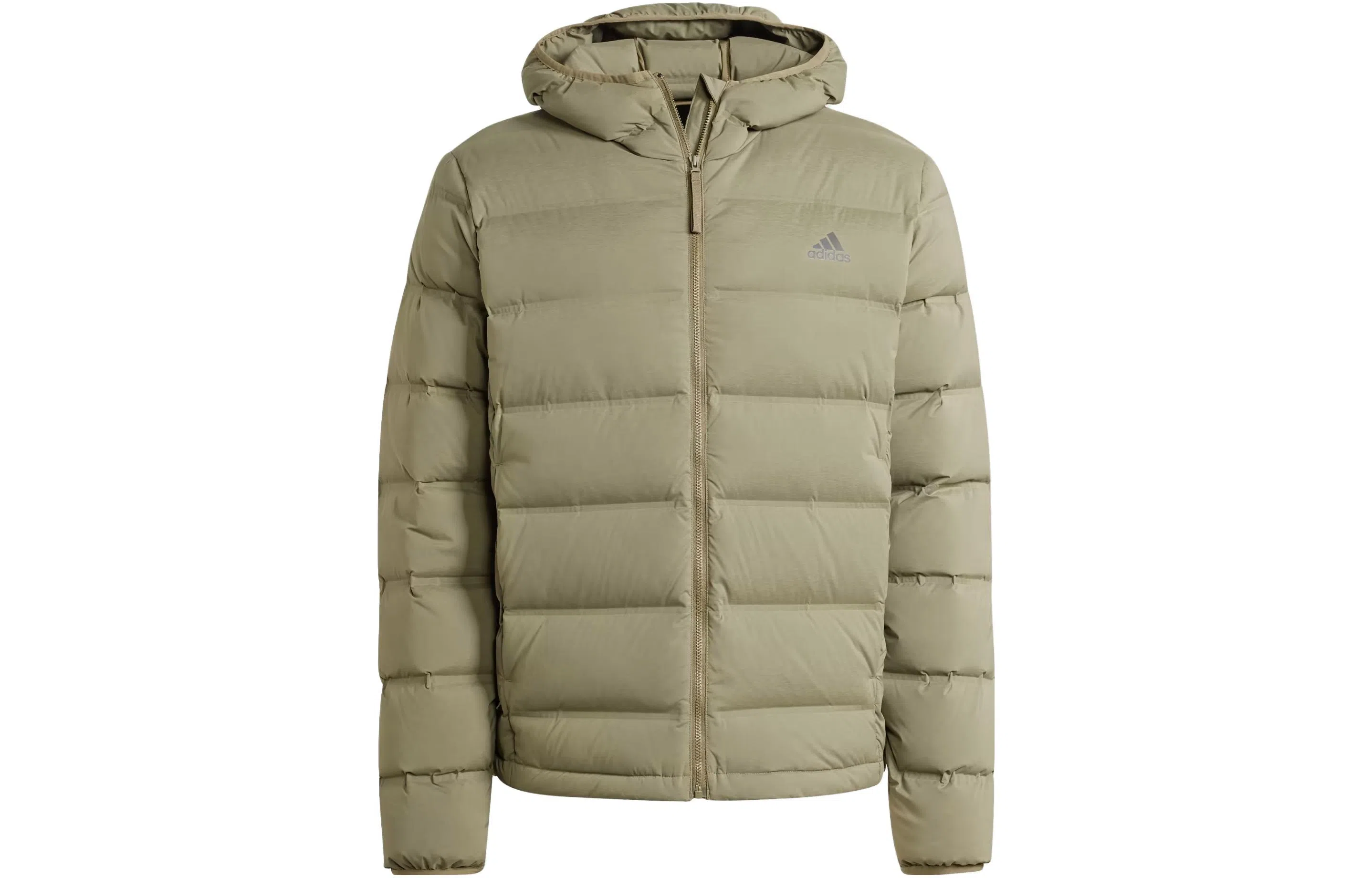 adidas Helionic Stretch Hooded Down Jacket Logo