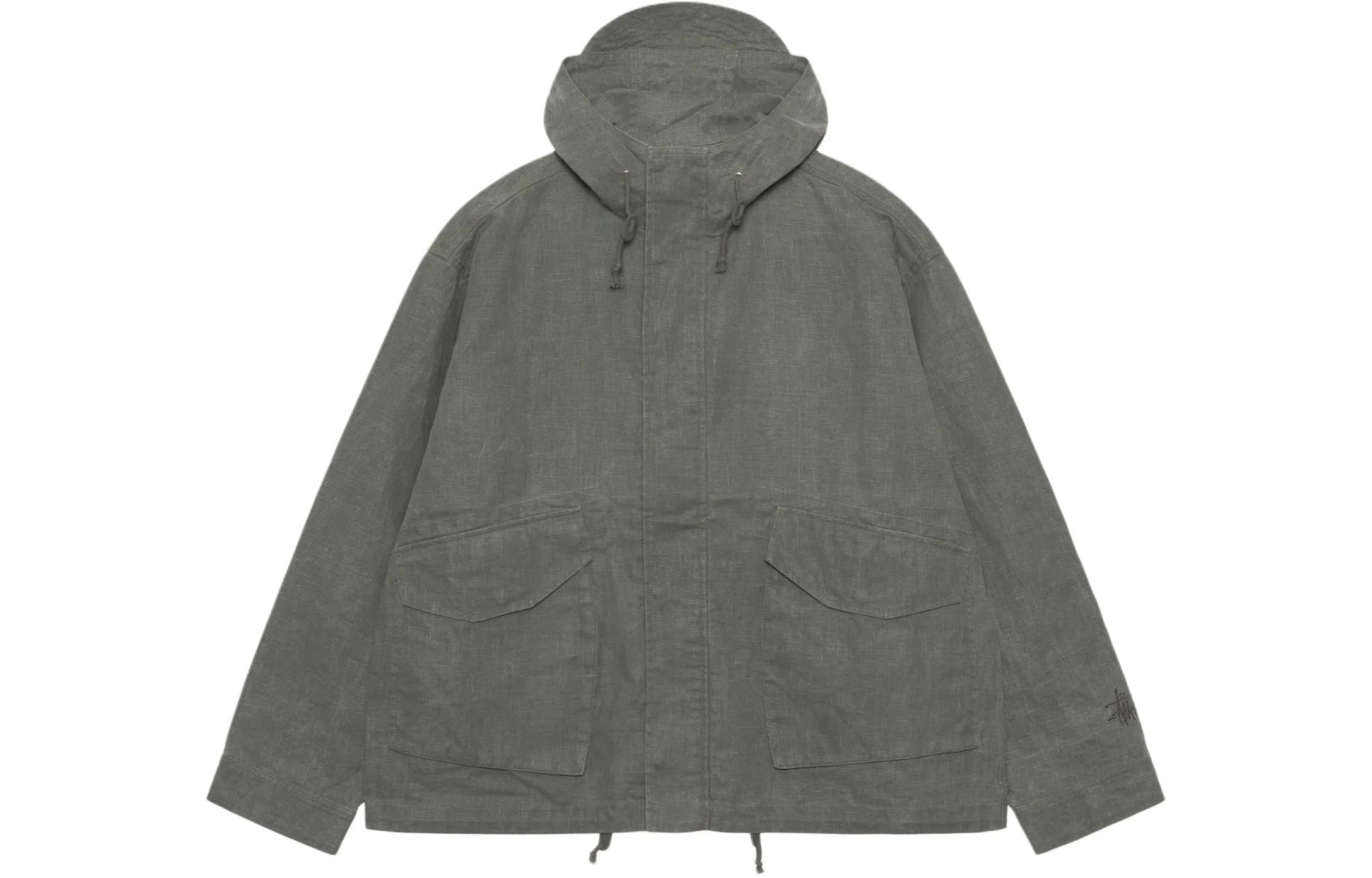 Stussy Short Parka Waxed Linen