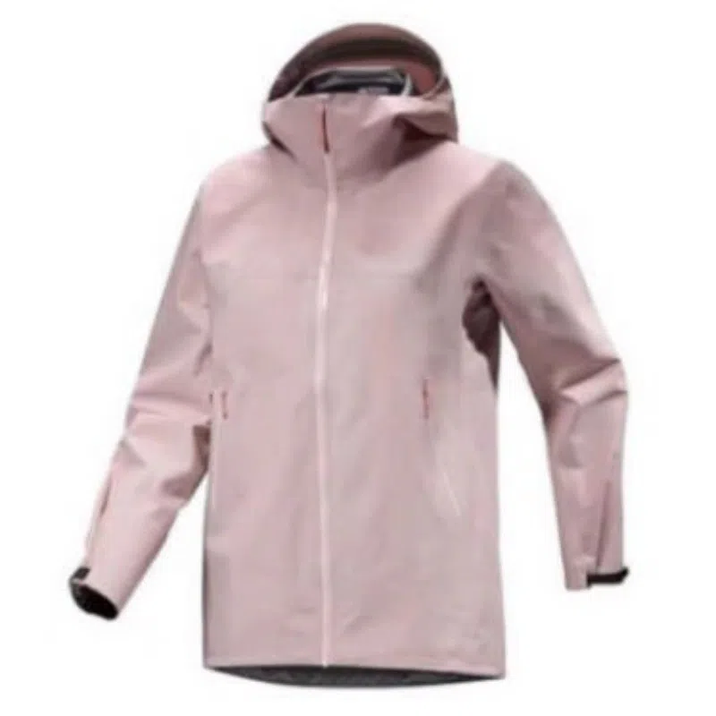 浪莎  纯色连帽户外登山拉链  防水防风冲锋衣 男女同款