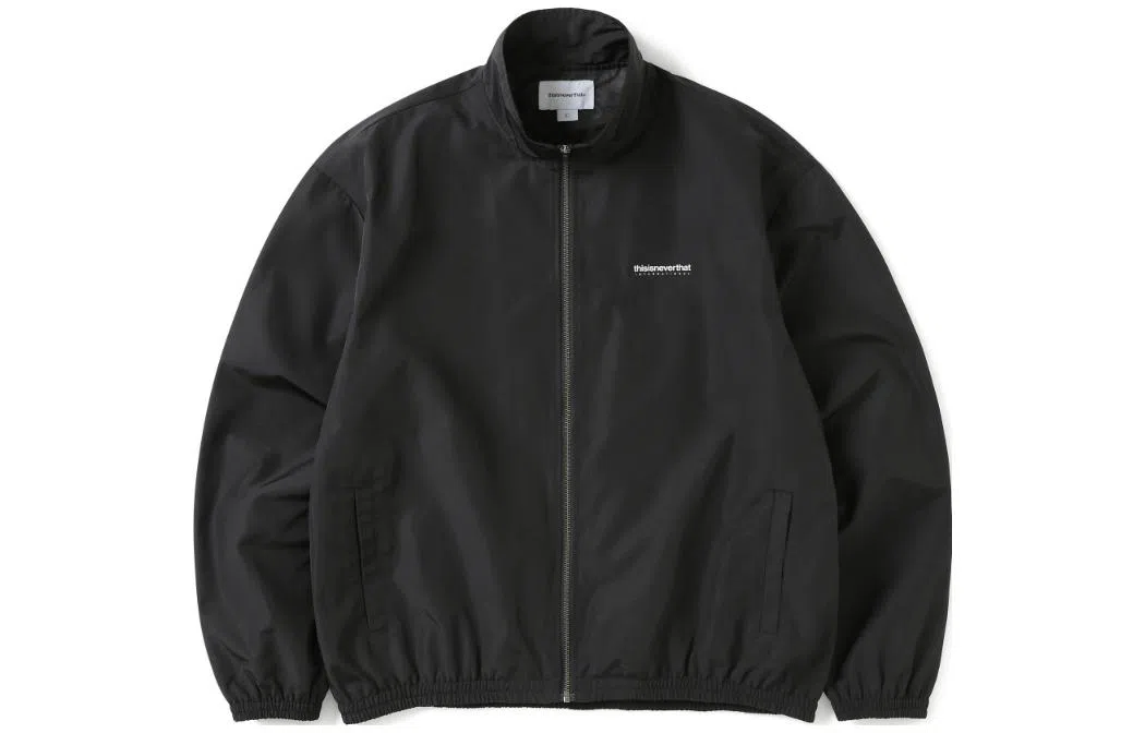 Thisisneverthat Logo Print Jacket Black