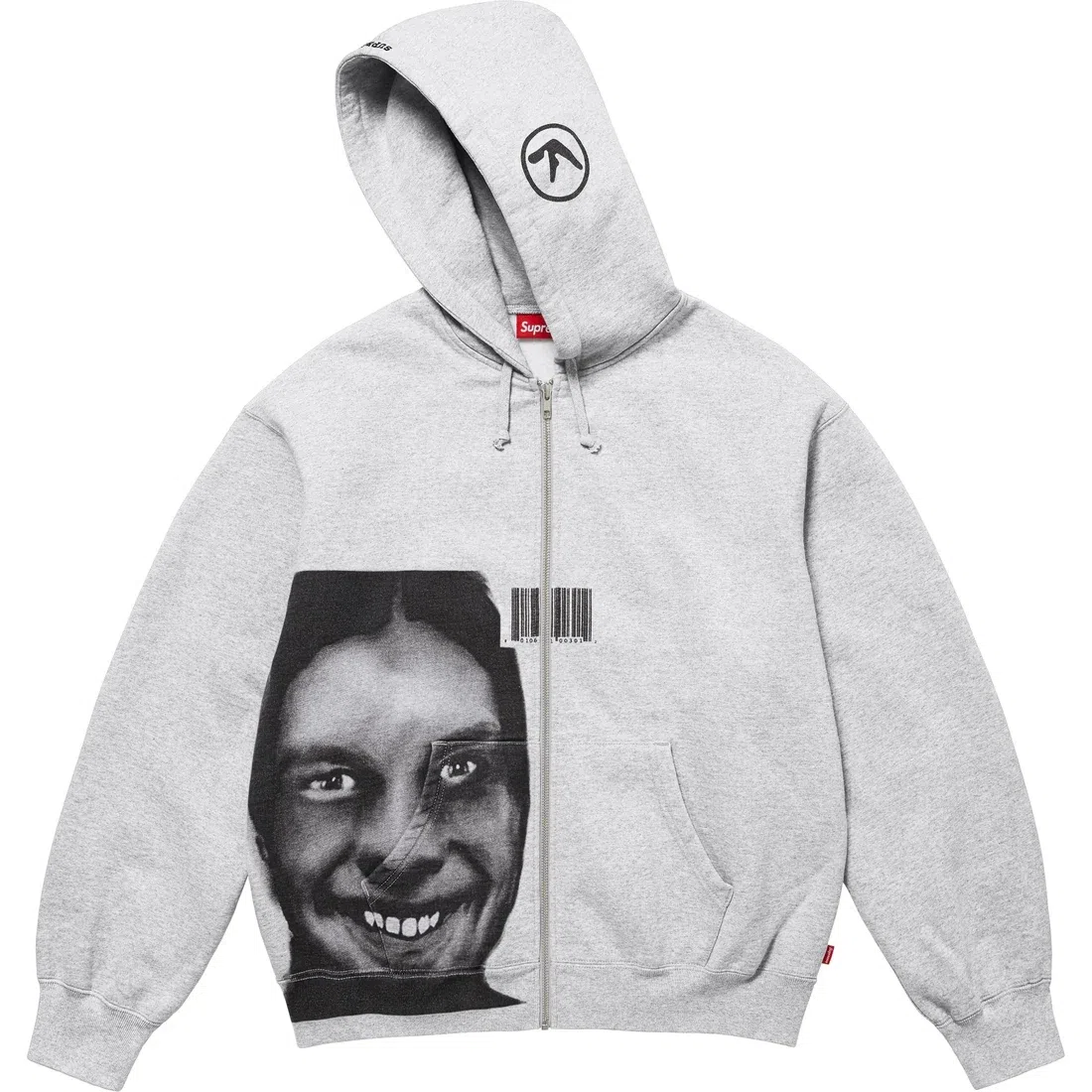 Supreme x Aphex Twin Zip Up Hooded Sweatshirt