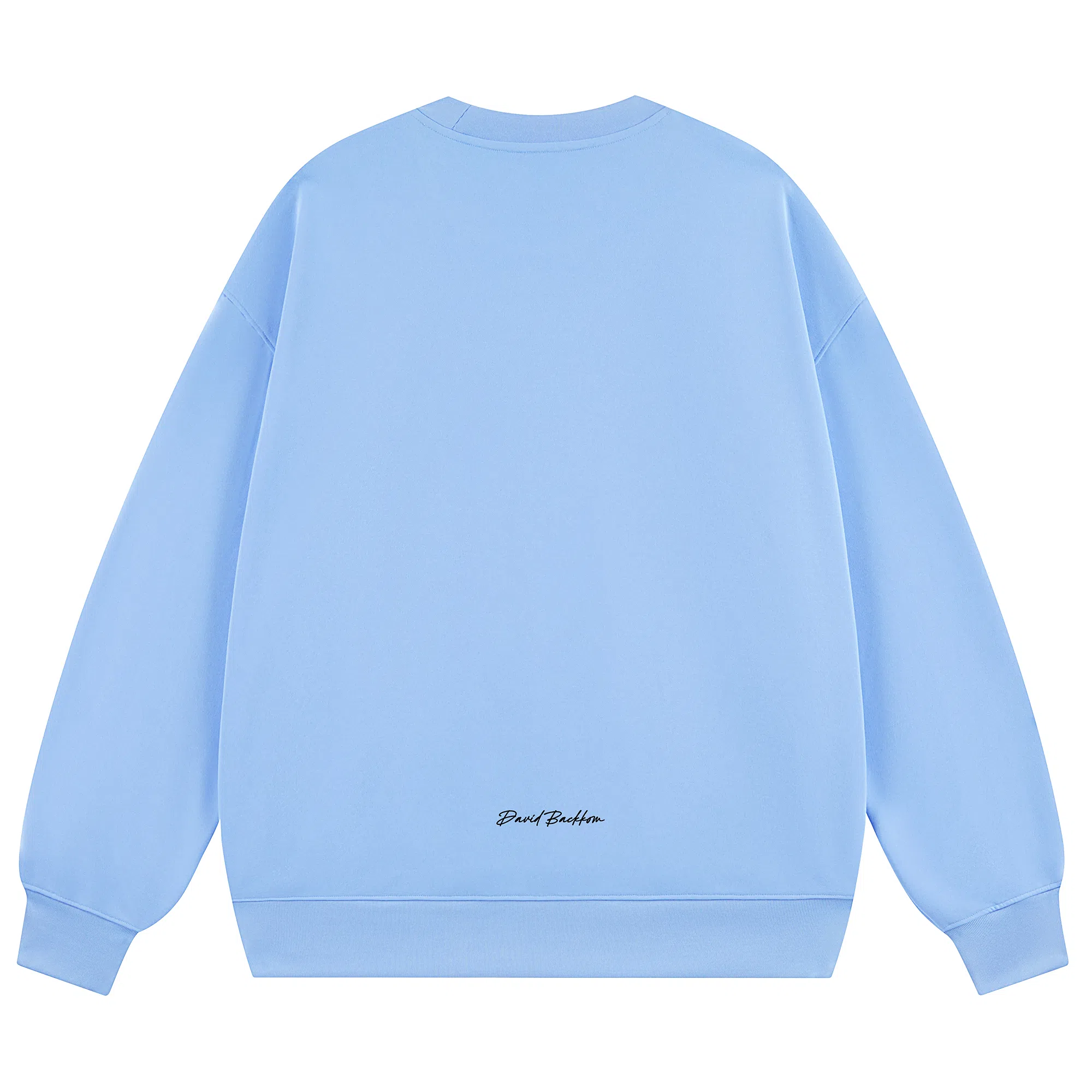 大卫贝肯 简约基础款美式复古纯色日常通勤百搭圆领休闲宽松落肩袖套头卫衣 男女同款