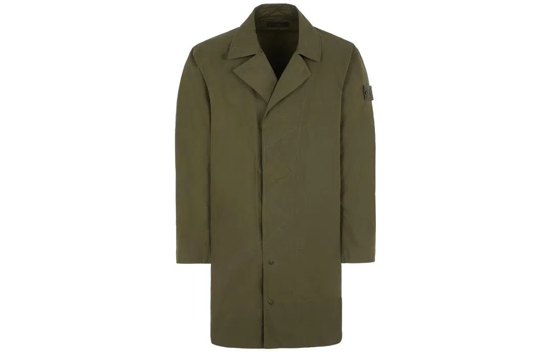 Stone Island Ghost Pieces Coat Military Green