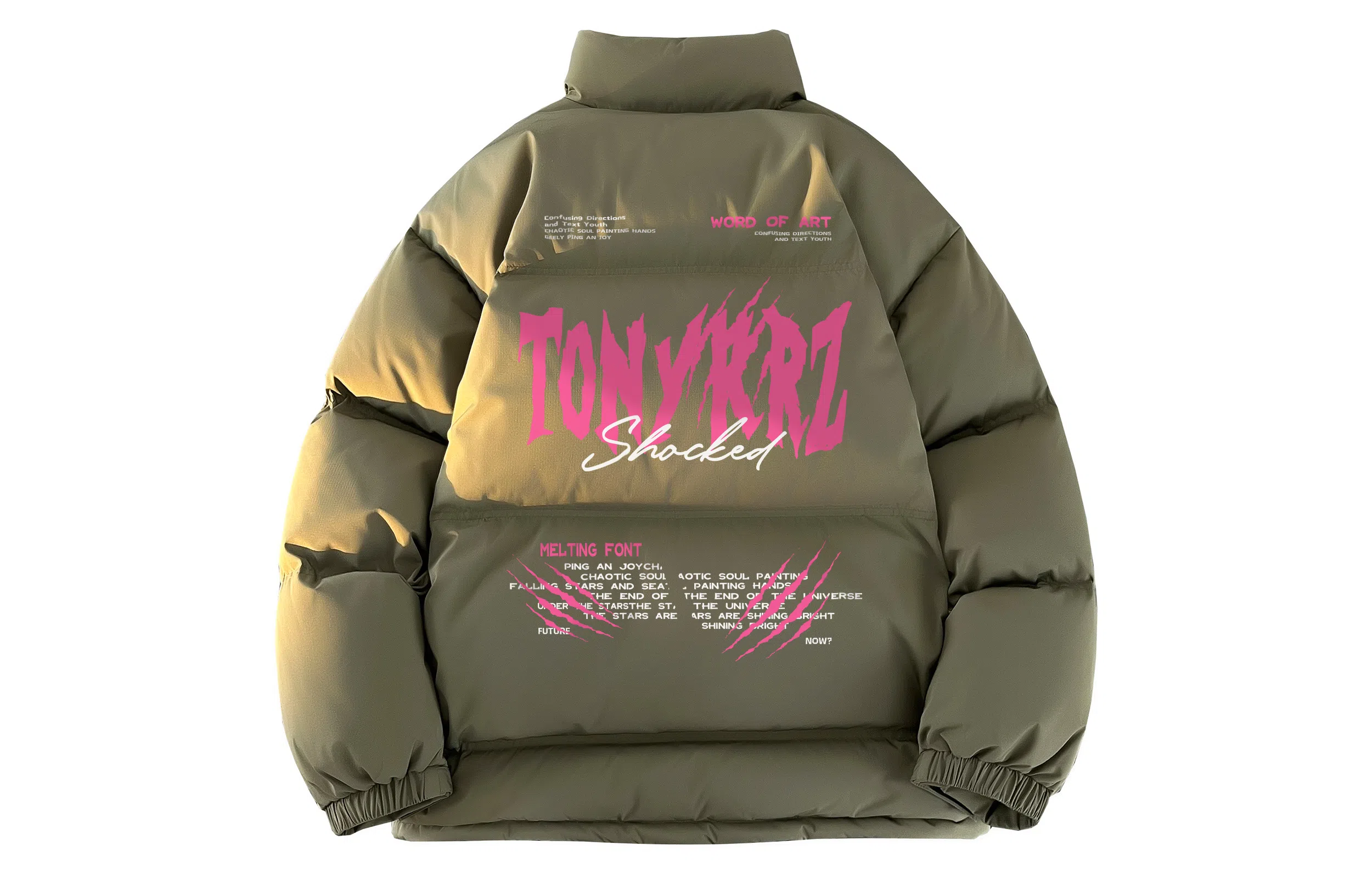 TONYKRZ Claw Print Puffer Jacket