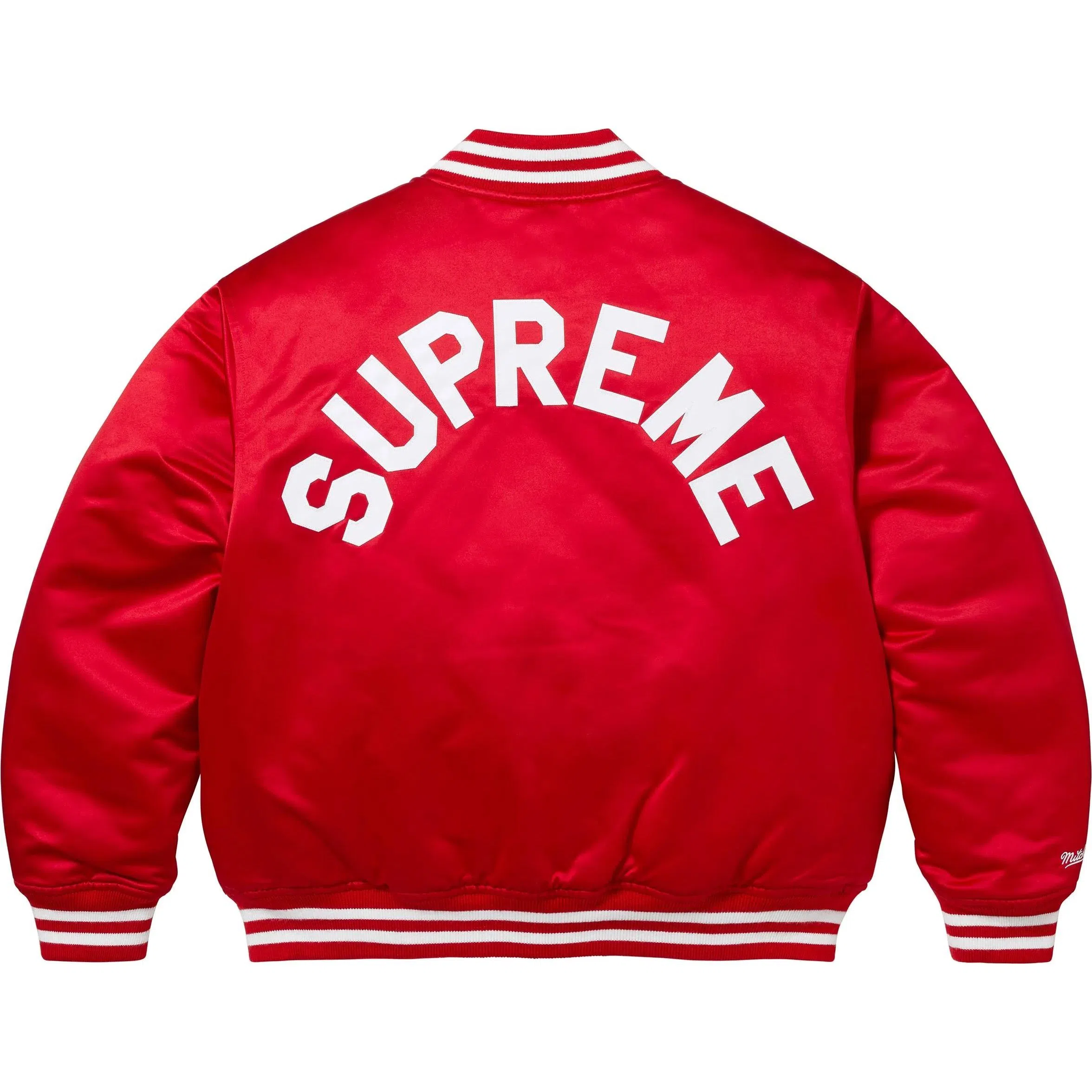 Supreme x Mitchell&Ness Satin Varsity Jacket