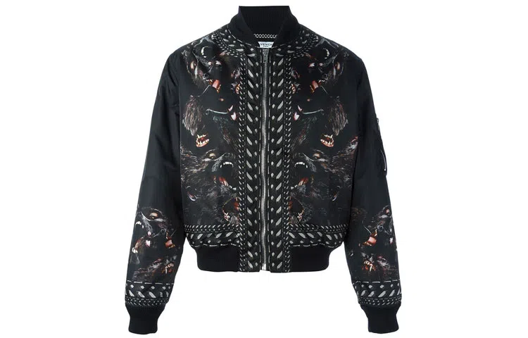 Givenchy Animal Print Zip Jacket