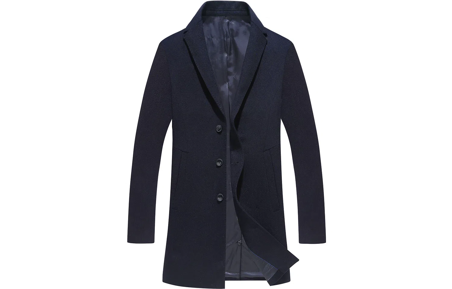 恒源祥 纯羊毛呢子中长款厚大衣 男款