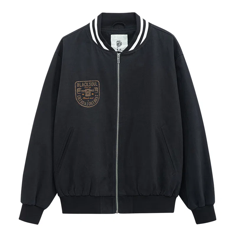 Oniarai Wing Embroidery Jacket Black