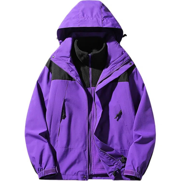 雅鹿优选  休闲简约百搭连帽  防水防风透气耐磨冲锋衣 男女同款