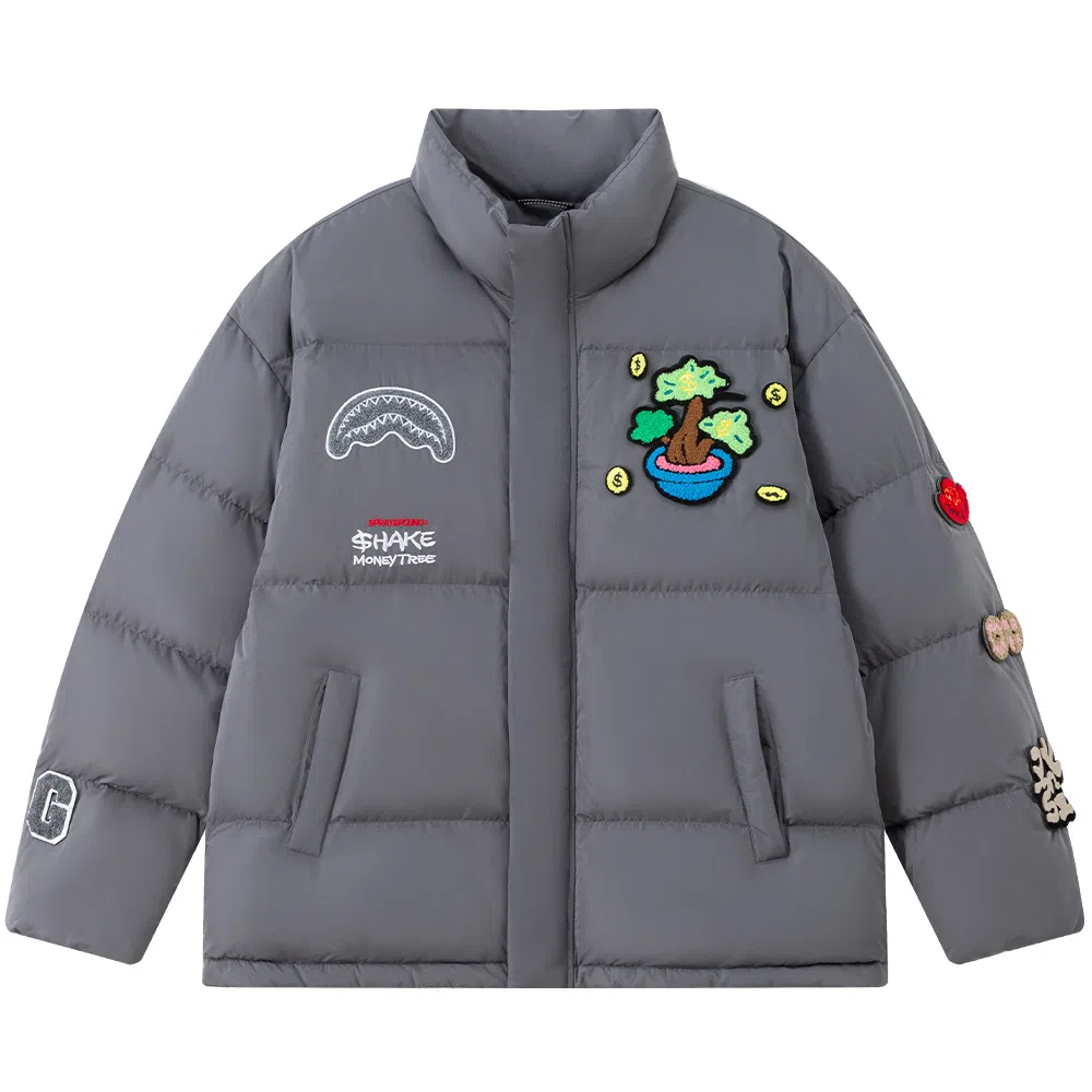 SPRAYGROUND x Money Tree Shark Mouth Down Jacket