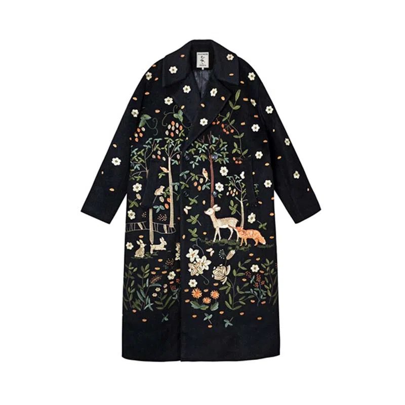 VALLEYOUTH Wool Coat Black