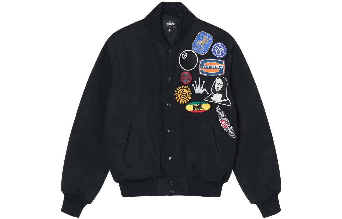 Stussy SS22 Baseball Jacket Black