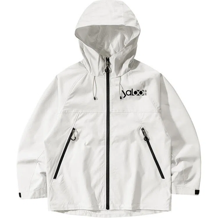 雅鹿优选  纯色连帽拉链  防风透气速干超轻冲锋衣 男女同款