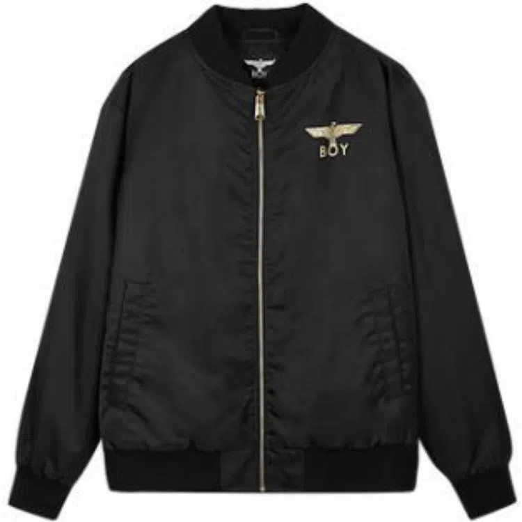 Boy London Logo Print Zip Cotton Jacket