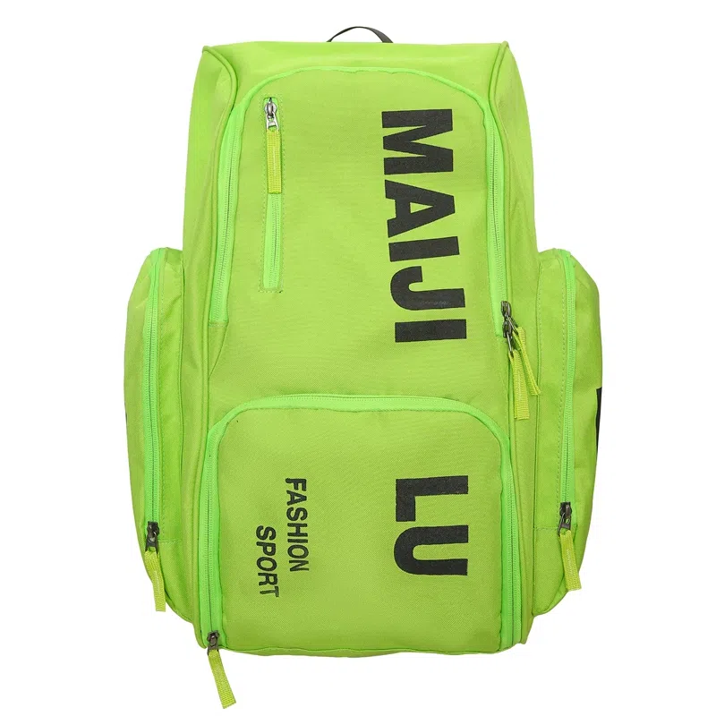 普乐威 大容量简约短途旅行工装风字母印花休闲百搭书包大学生高中生 牛津布 双肩包 男女同款情侣款 白色/黑色/桔色/绿色/蓝色