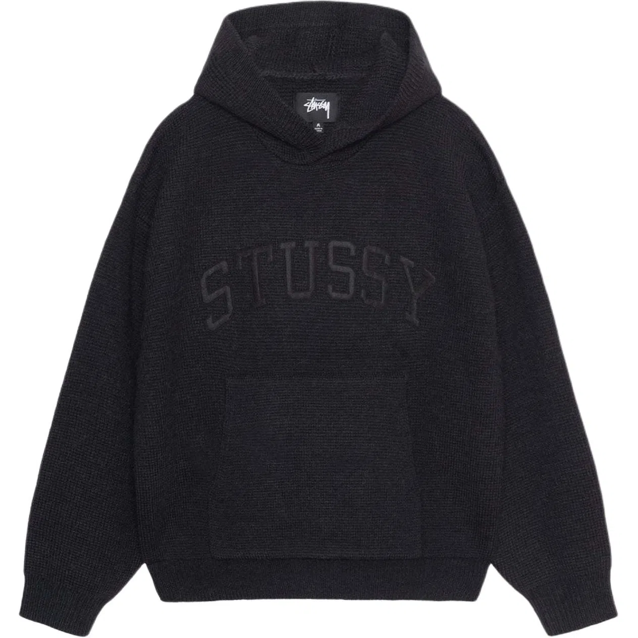 Stussy FW24 FELT PATCH KNIT HOODIE
