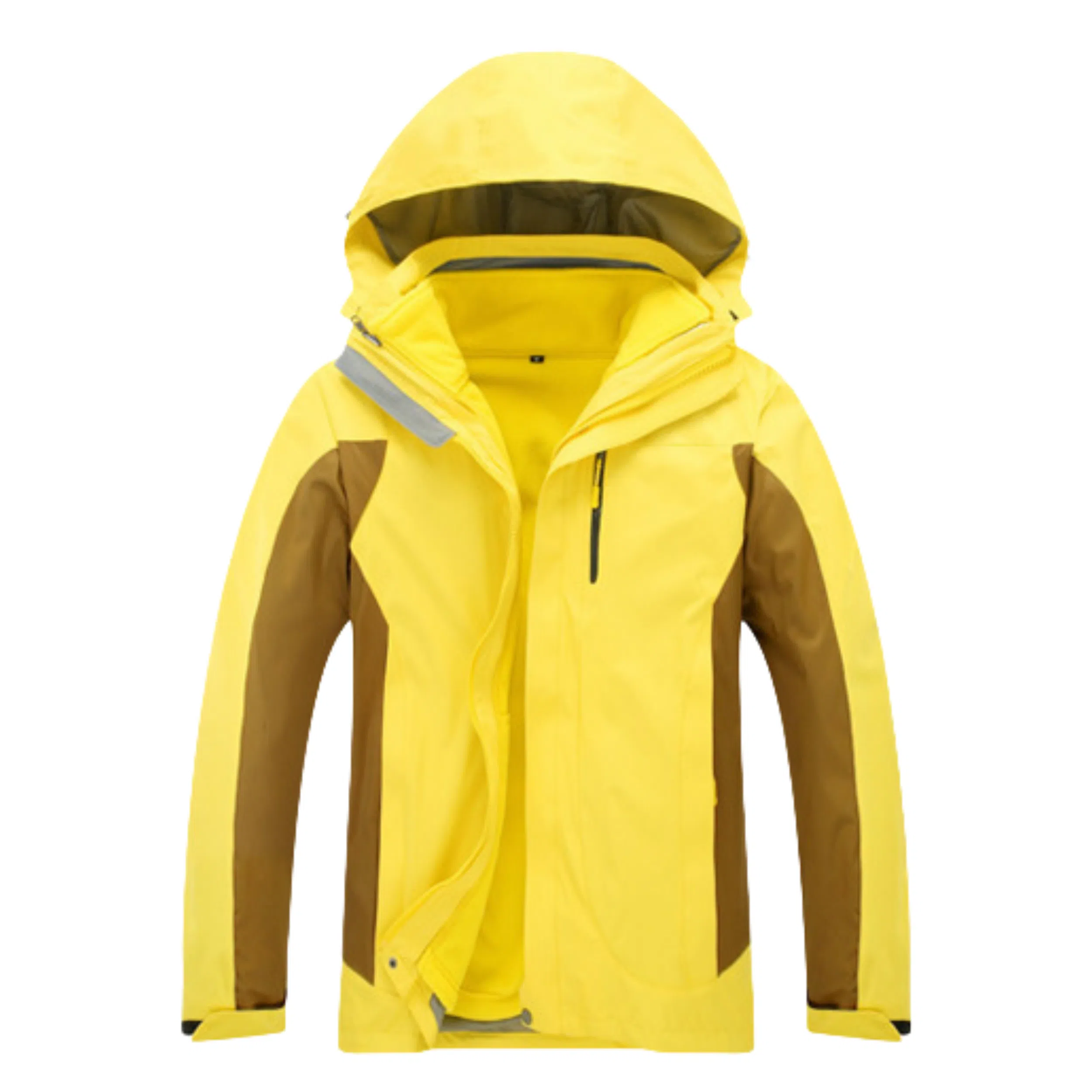 浪莎  户外时尚简约三合一连帽宽松拉链  防水防风透气冲锋衣 男女同款