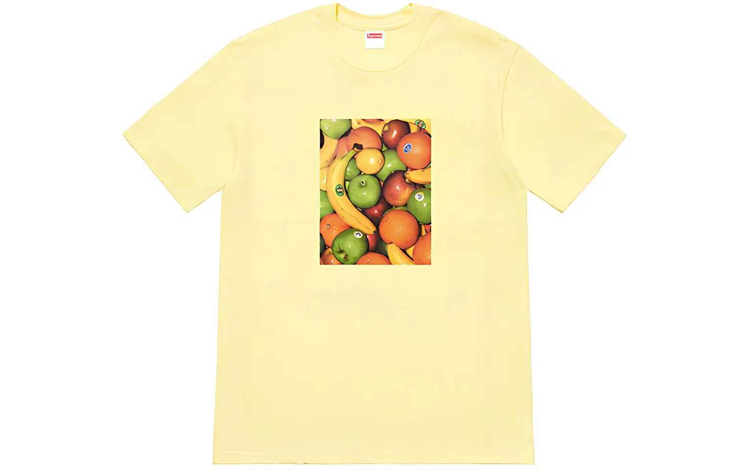 Supreme SS19 Fruit Tee Pale Yellow