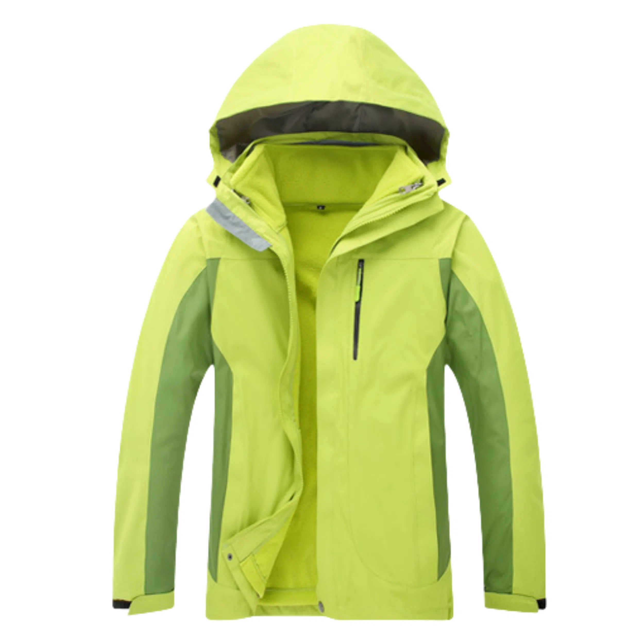 浪莎  户外时尚简约三合一连帽宽松拉链  防水防风透气冲锋衣 男女同款