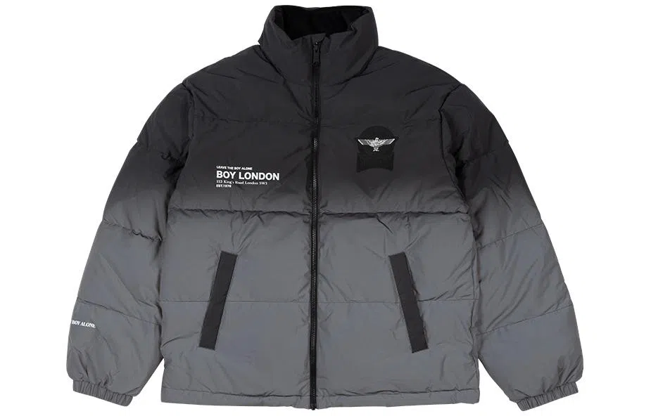 Boy London Gradient Puffer Jacket Black