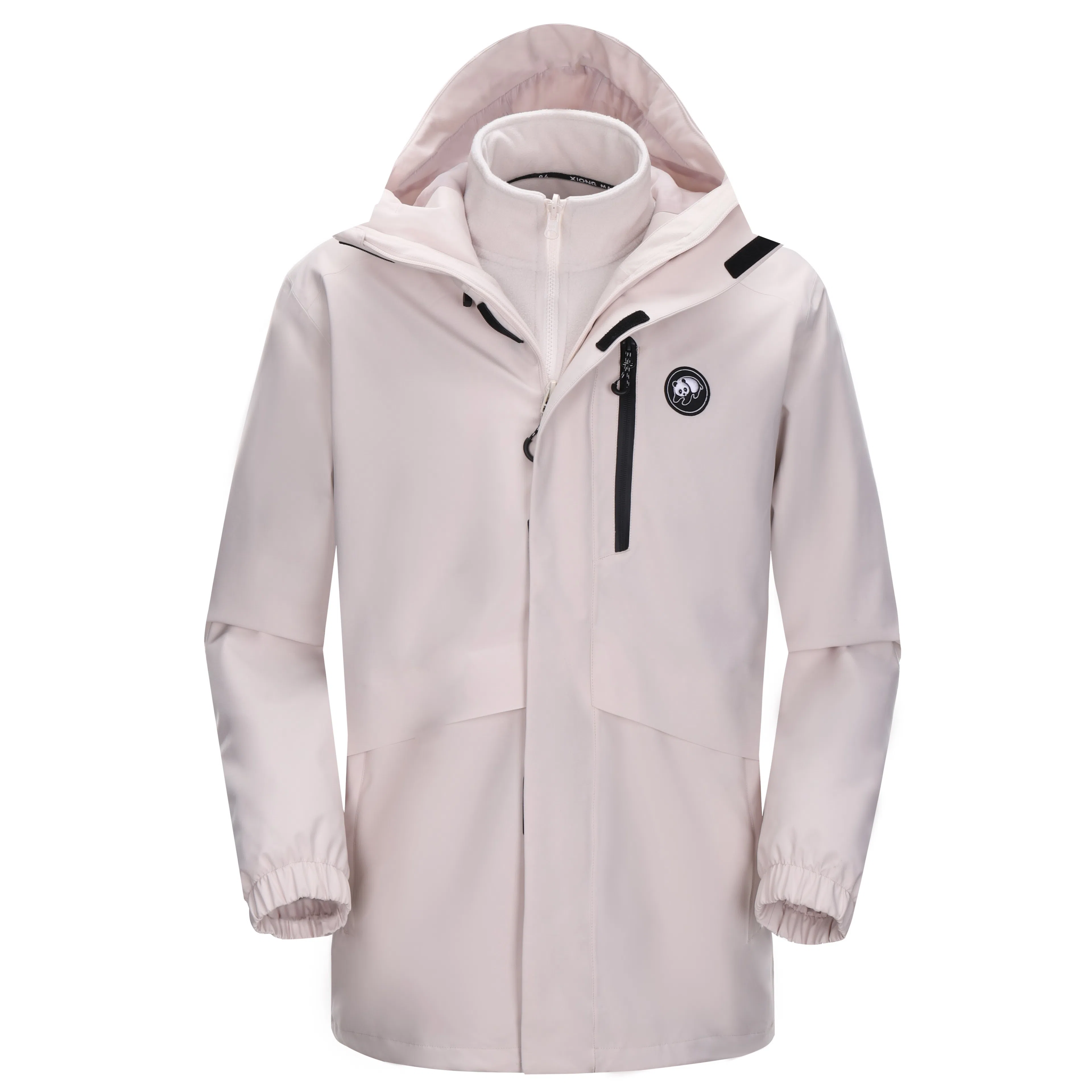 熊猫  户外纯色骑行登山三合一  防水防风耐磨保暖冲锋衣 男女同款