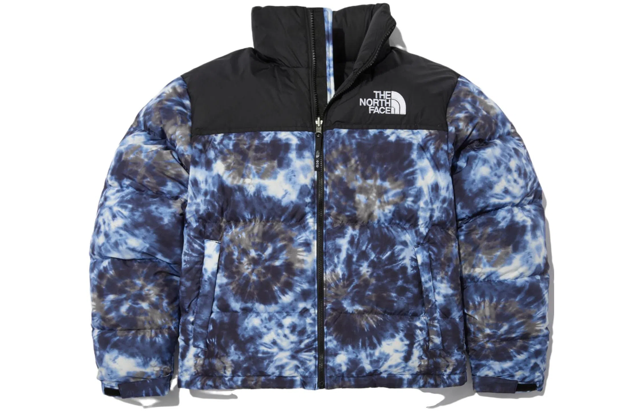 The North Face Logo Print Puffer Jacket Blue