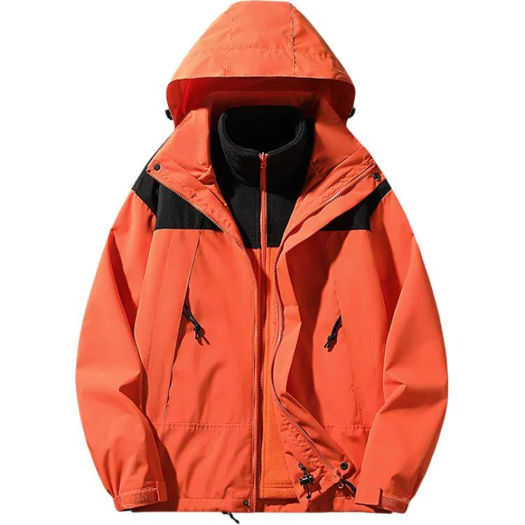 雅鹿优选  休闲简约百搭连帽  防水防风透气耐磨冲锋衣 男女同款