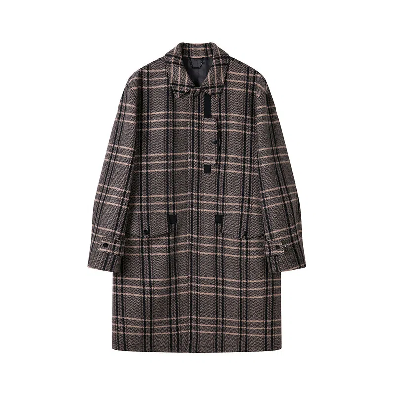David Naman Classic Wool Coat