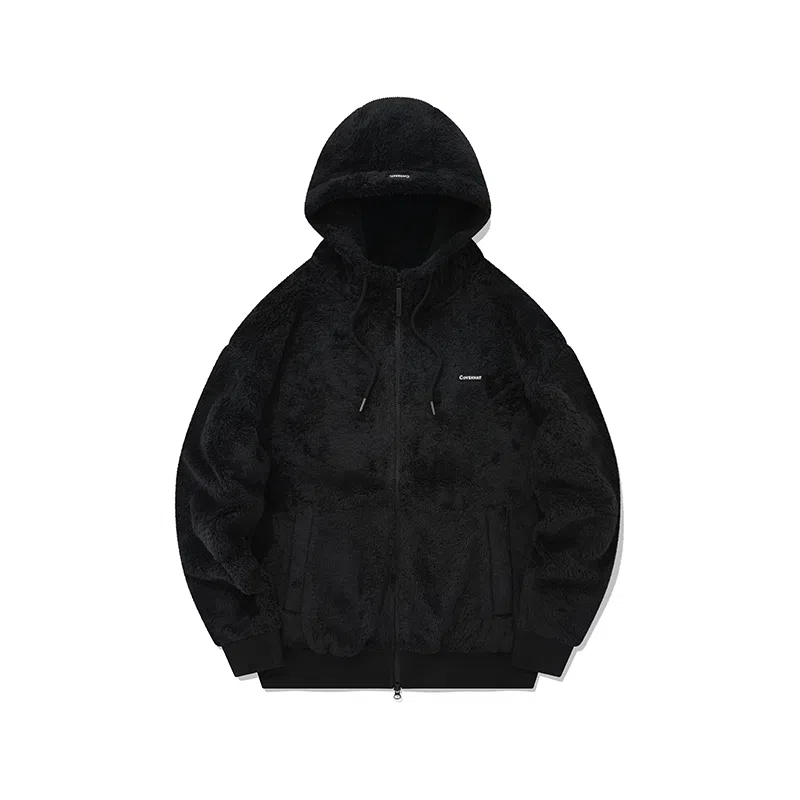 COVERNAT Fleece Logo Hoodie Black