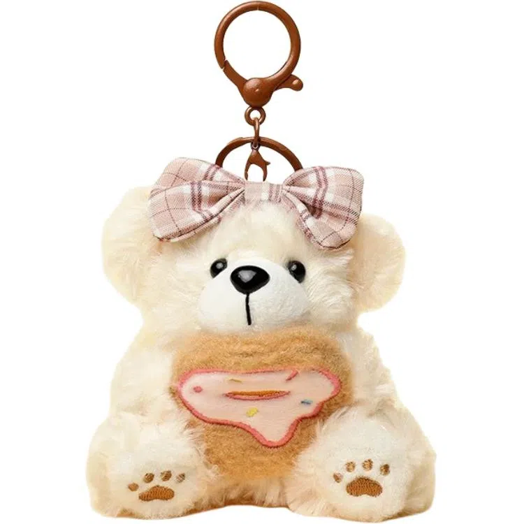 兰妮诗 烘焙系列甜点款国风蝴蝶结装饰  谷圈挂件