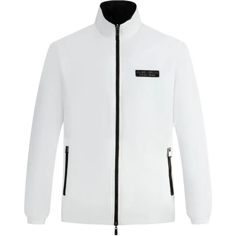 Armani Exchange FW23 Reversible Cotton Jacket White