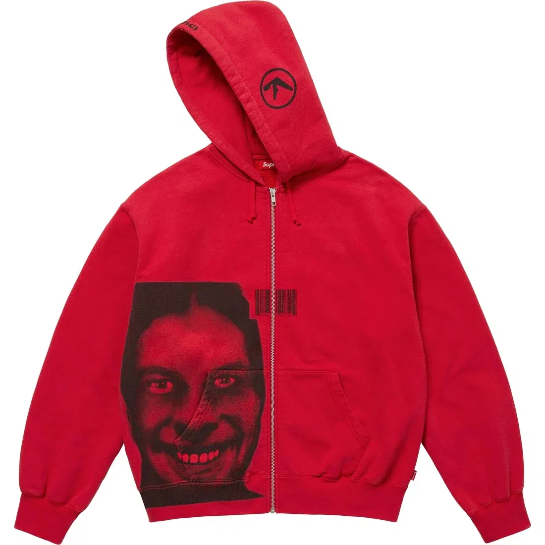 Supreme x Aphex Twin Zip Up Hooded Sweatshirt