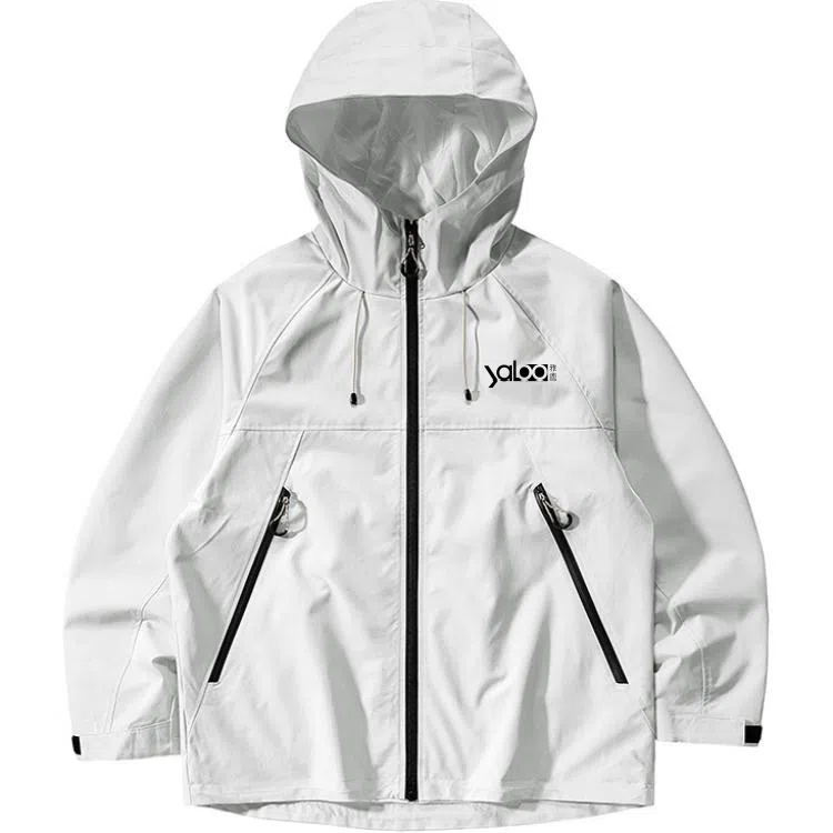 雅鹿优选  纯色连帽拉链  防风透气速干超轻冲锋衣 男女同款