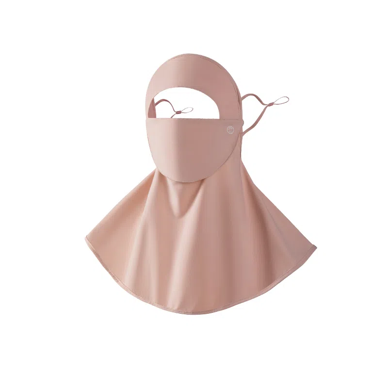 稻草人 夏季全脸防紫外线 遮阳一体护颈 透气护眼角 韩版百搭 锦纶 防晒面罩 女款