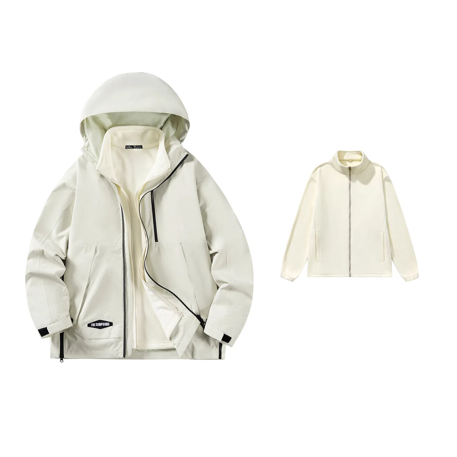 The Simpsons Embroidered 3-in-1 Waterproof Jacket