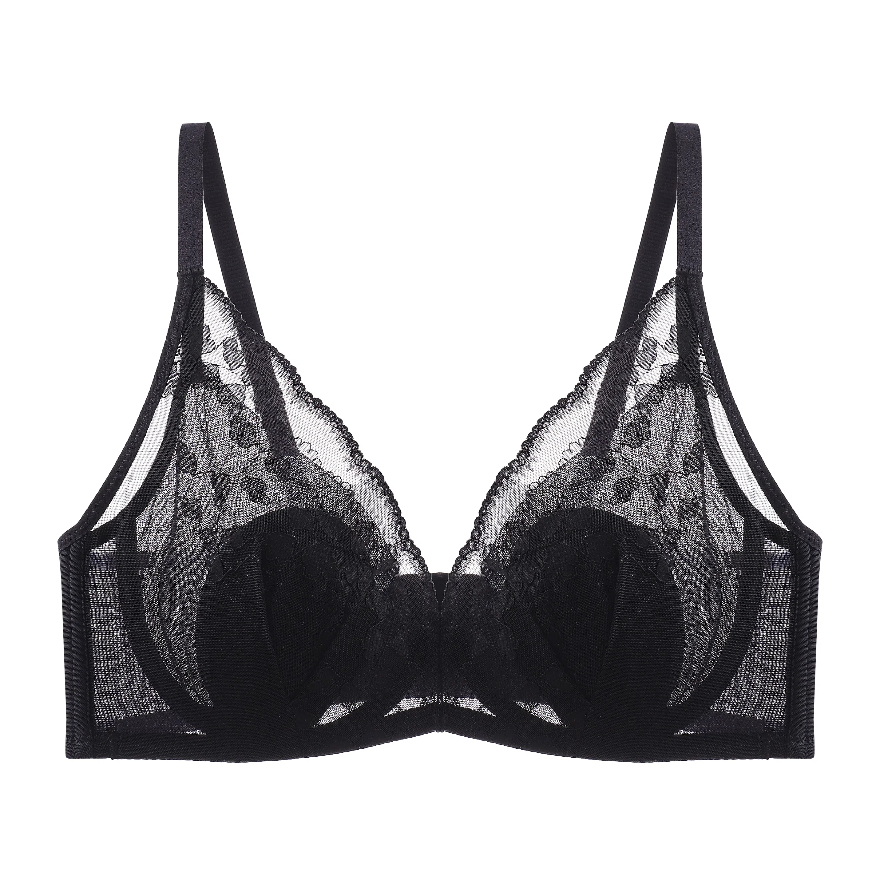 欧迪芬 性感法式蕾丝收副乳防下垂文胸 女款