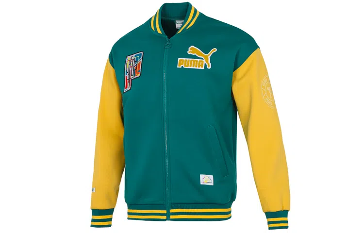 Puma Bomber Retro Jacket Green