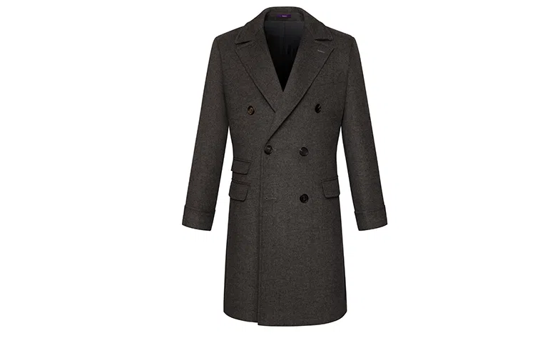 SKARO Double-Breasted Wool Coat