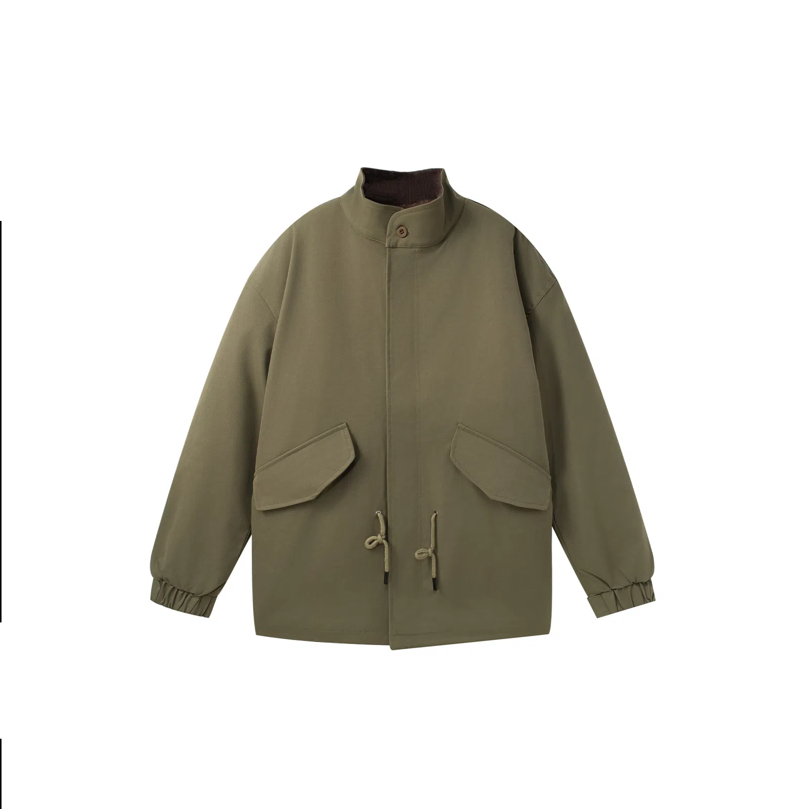 DKPD Fleece Lined Zipper Jacket Military Green