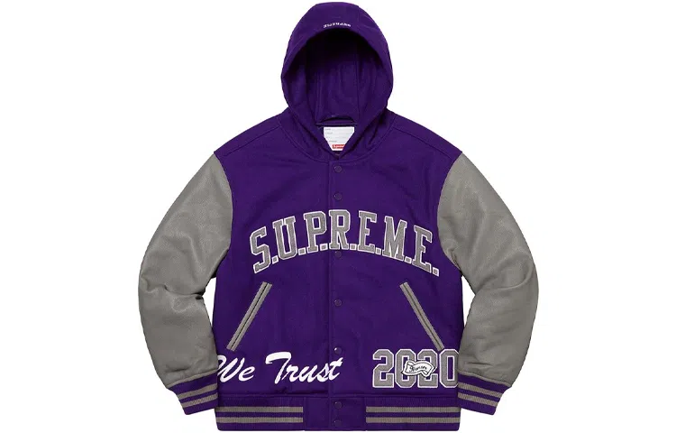 Supreme FW20 Week 9 King Hooded Varsity Jacket