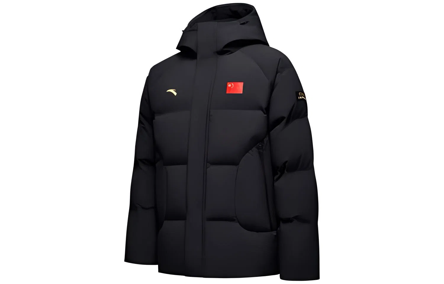 Anta Hooded Down Jacket Black