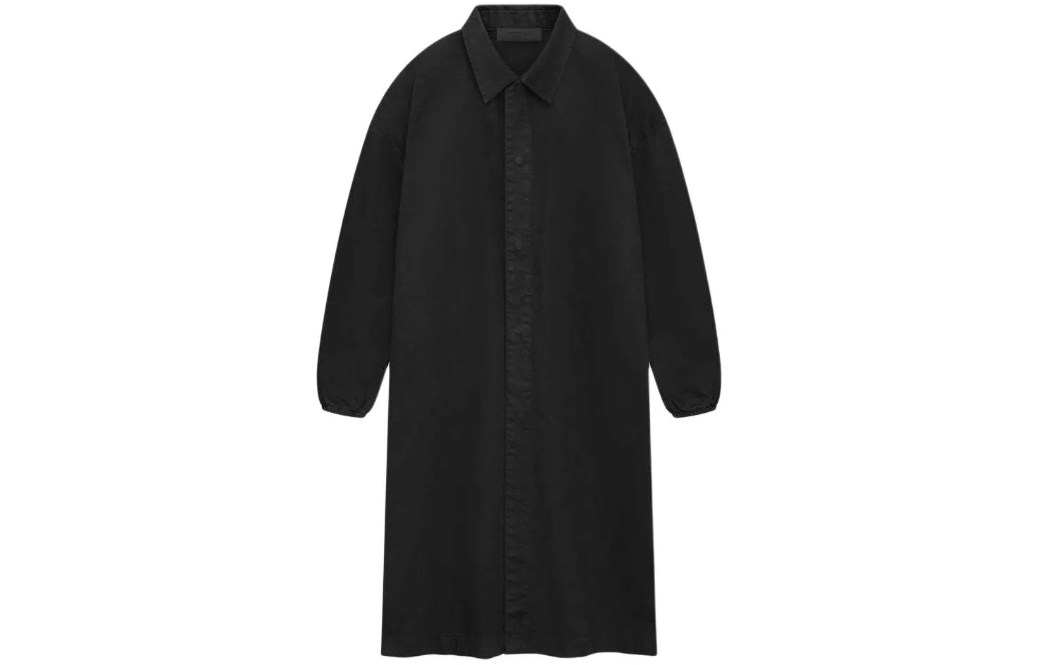 Fear of God Essentials Car Coat Overdye Black Denim