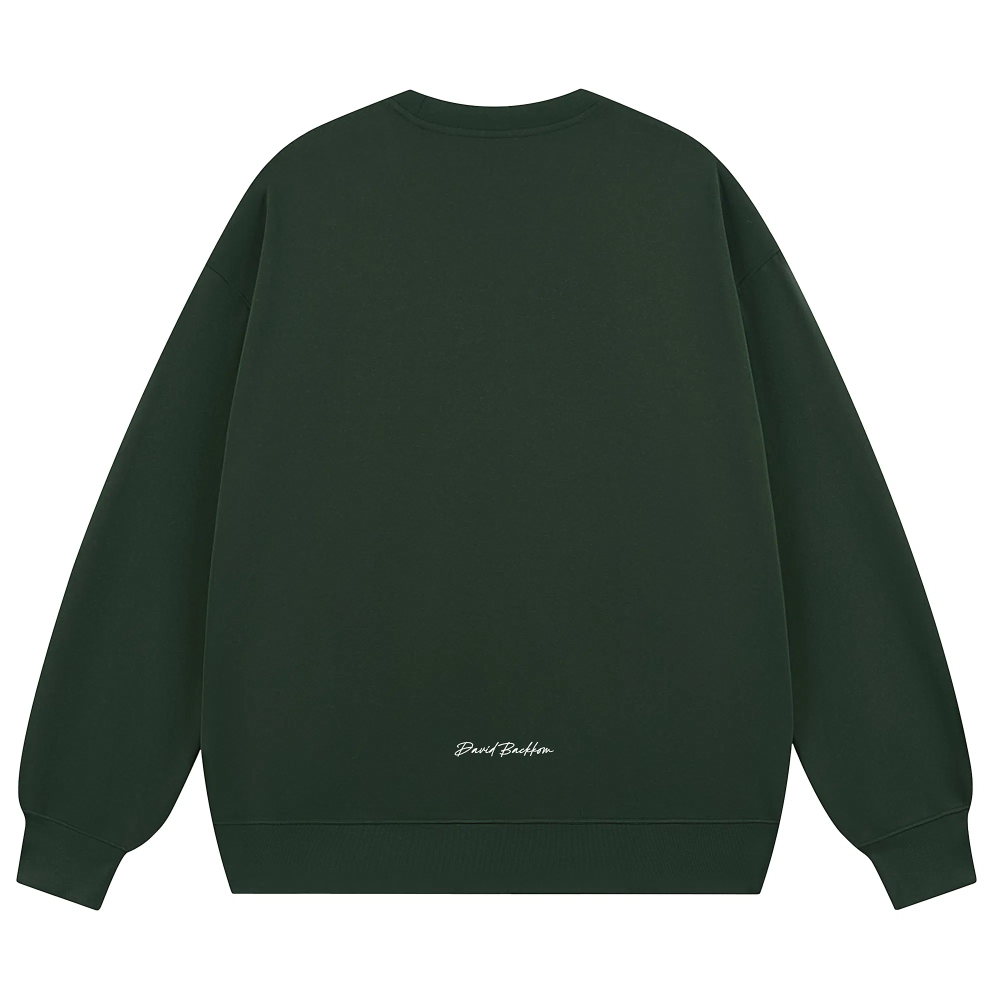 大卫贝肯 简约基础款美式复古纯色日常通勤百搭圆领休闲宽松落肩袖套头卫衣 男女同款