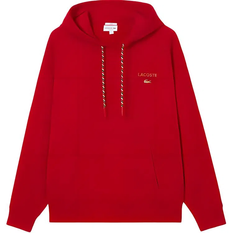 Lacoste SS25 Hoodie Red
