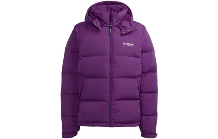 adidas Originals Hooded Down Jacket Purple