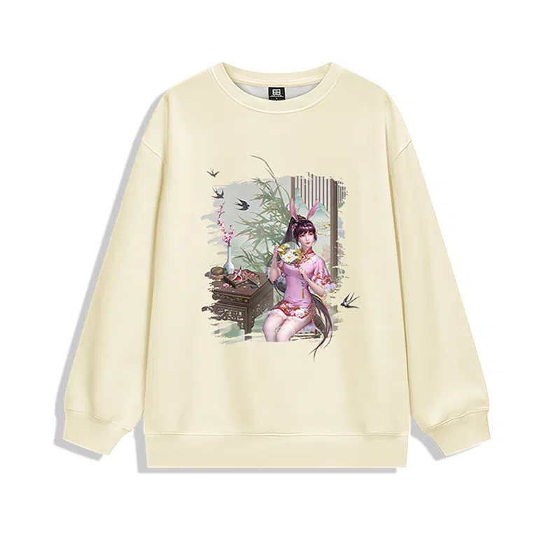 腾讯视频草场地 斗罗大陆动画设计小舞国风款动漫国潮简约上衣圆领卫衣 男女同款