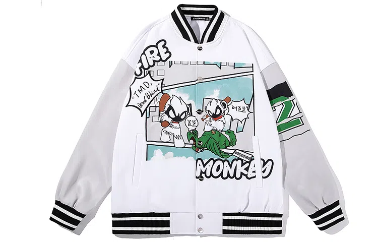 FireMonkey Baseball Jacket White