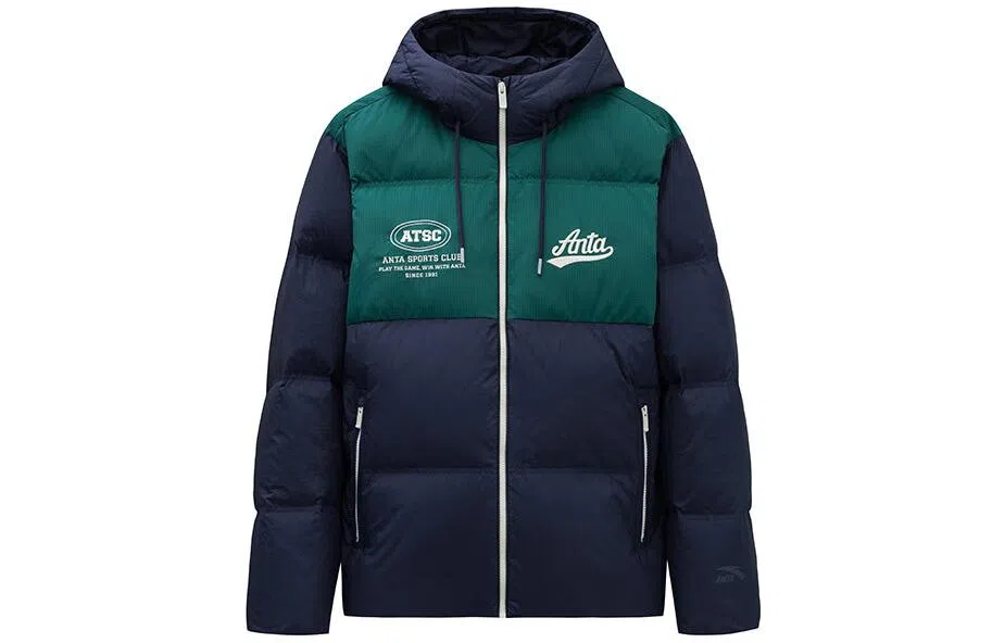 Anta Life Series Hooded Jacket Navy