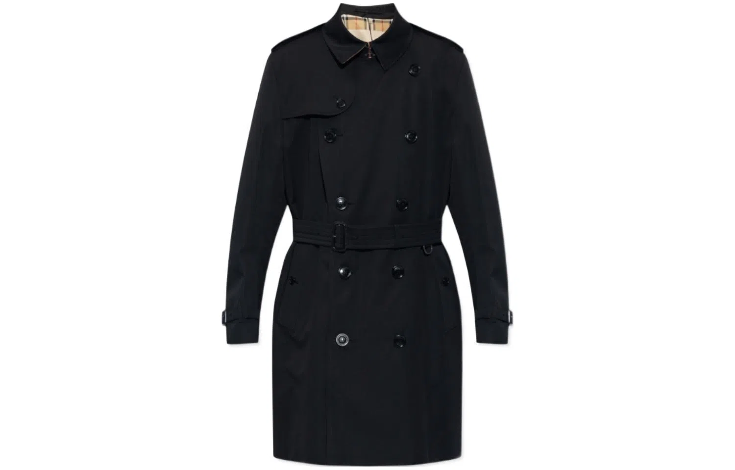 Burberry Double-Breasted Coat Black